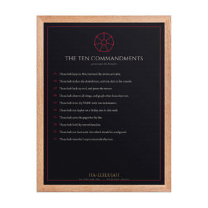 Framed photo paper poster