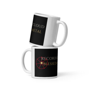 White glossy mug