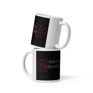 White glossy mug